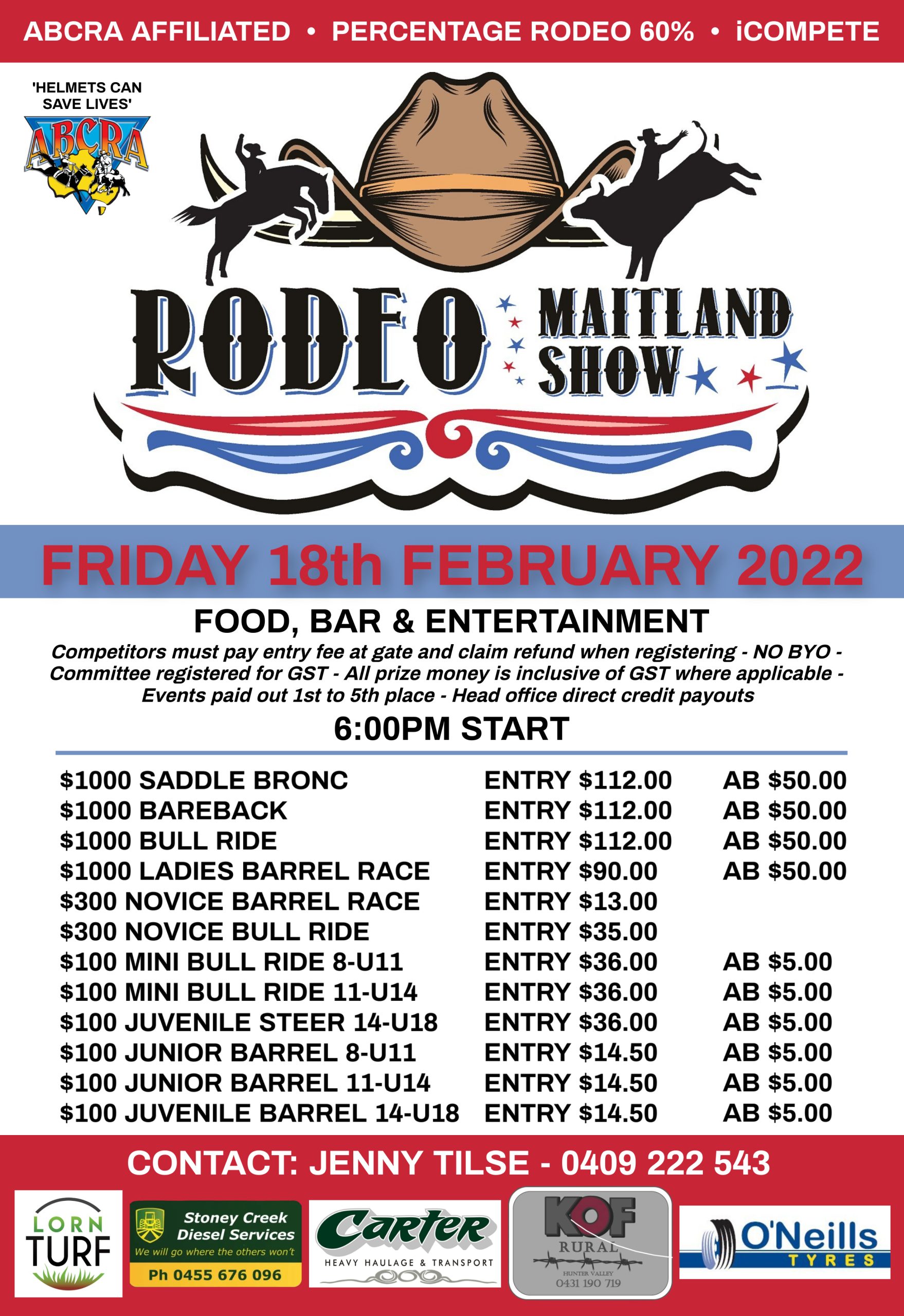 Maitland Show Rodeo ad 2022