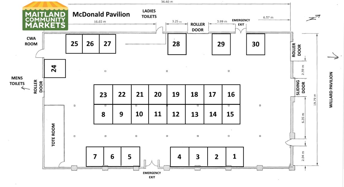 Market Maps – Maitland Showground | Events, Markets, Camping